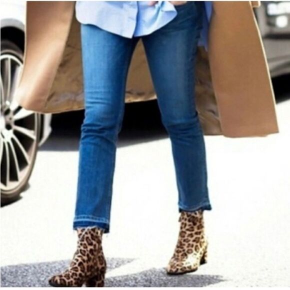 Michael Kors | Izzy Skinny Women’s Released Hem Skinny Blue Denim Jeans - Picture 2 of 10